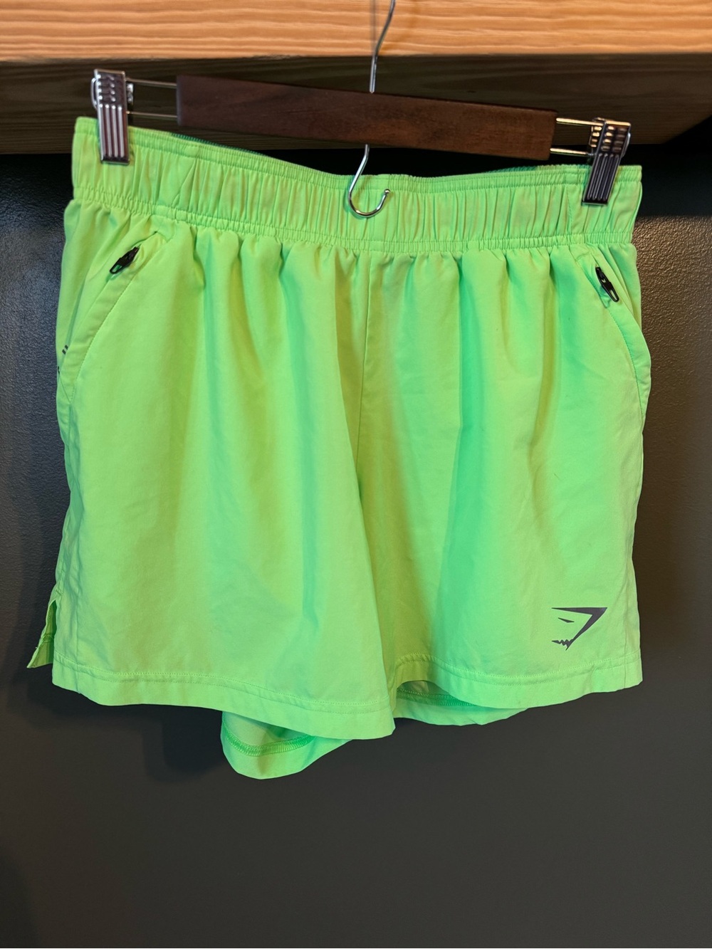 Men's fluo lime GymShark 5 inch sport shorts! - Picture 3 of 8